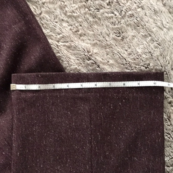LOFT Lined Twill Plum MARISA Trouser Pant - Picture 2 of 5